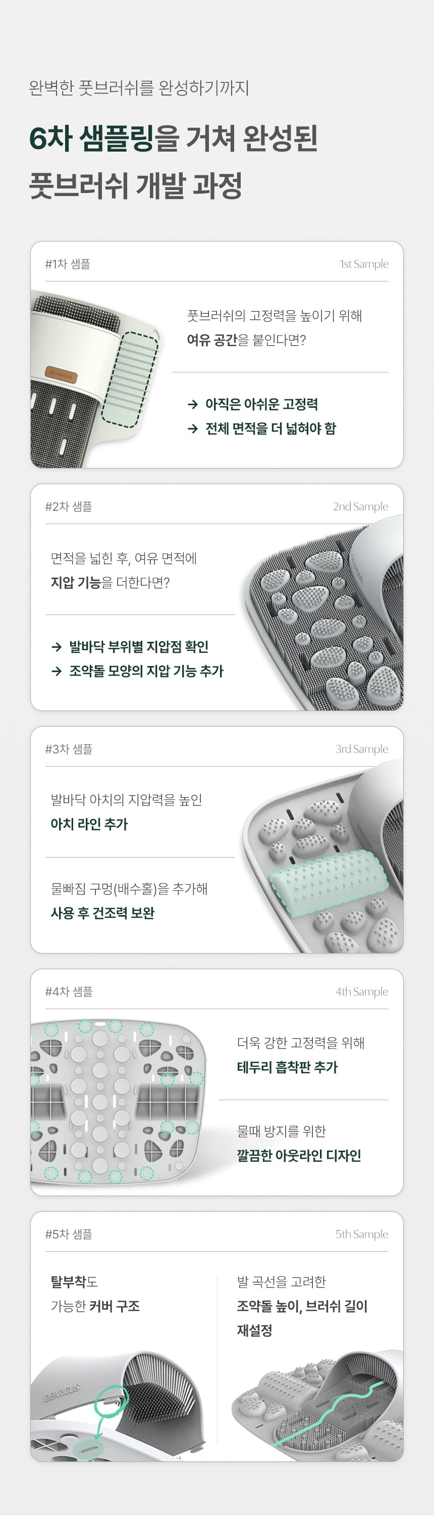 디어커스 뒤꿈치 발세척 각질제거 시원한 지압 데이핏 풋브러쉬 판매처 상세 정보 이미지 4