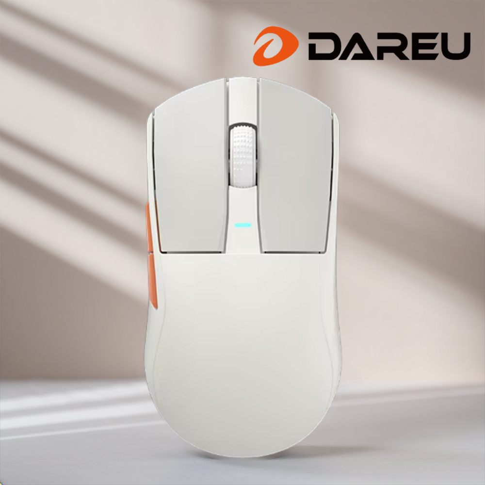 다얼유 A950G 무선 게이밍마우스 레트로베이지 - 메인 이미지