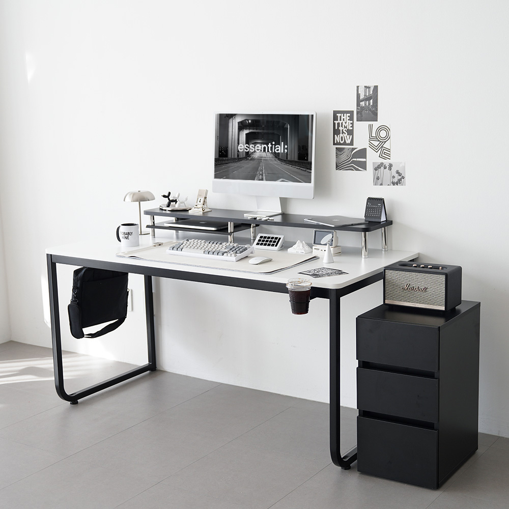 비스커스 브린트 고등학생 철제 선반형 책상 학생 1200