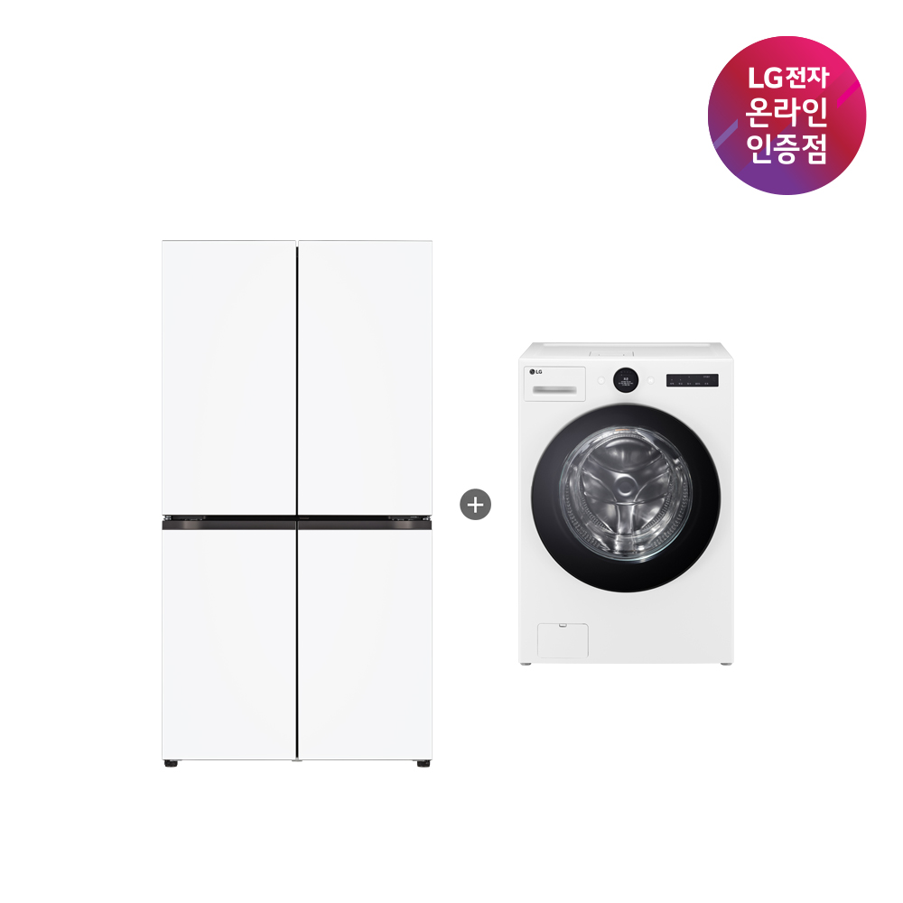 LG 디오스 오브제컬렉션 매직스페이스 냉장고 + LG 트롬 워시콤보 (T875MHH111 + FH25WA)