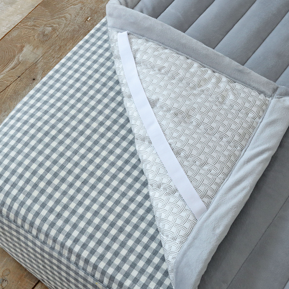 깅엄 체크 겨울이불 먼지없는 워싱 광목 순면 단모 극세사 알러지케어 차렵이불 세트 SS