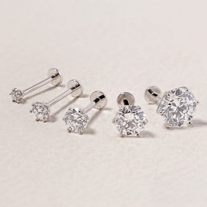 [0.8mm]14K 인터널 랩 다이아몬드 샤인 클래식 라블렛 피어싱 귀걸... 솔직 후기 | 실사용자 리뷰 분석 - 상품 이미지 1