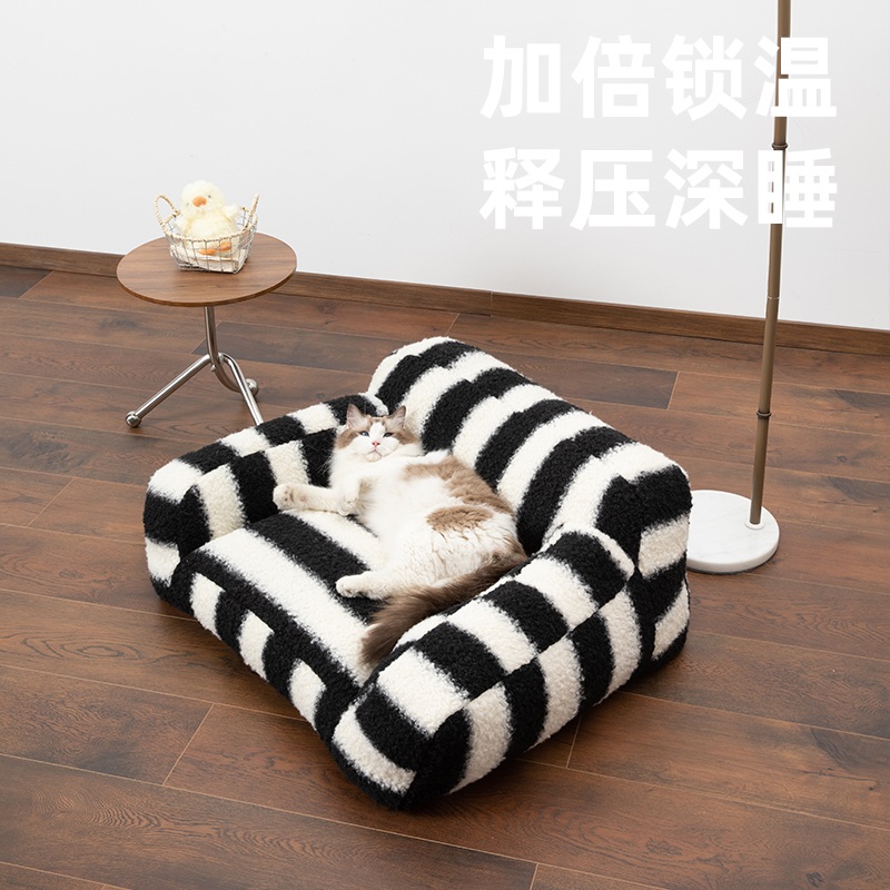 반려묘 강아지침대 소파 딥슬립 촉감 부드러운 수면침대 반려견 펫베드 - 상세 이미지 4
