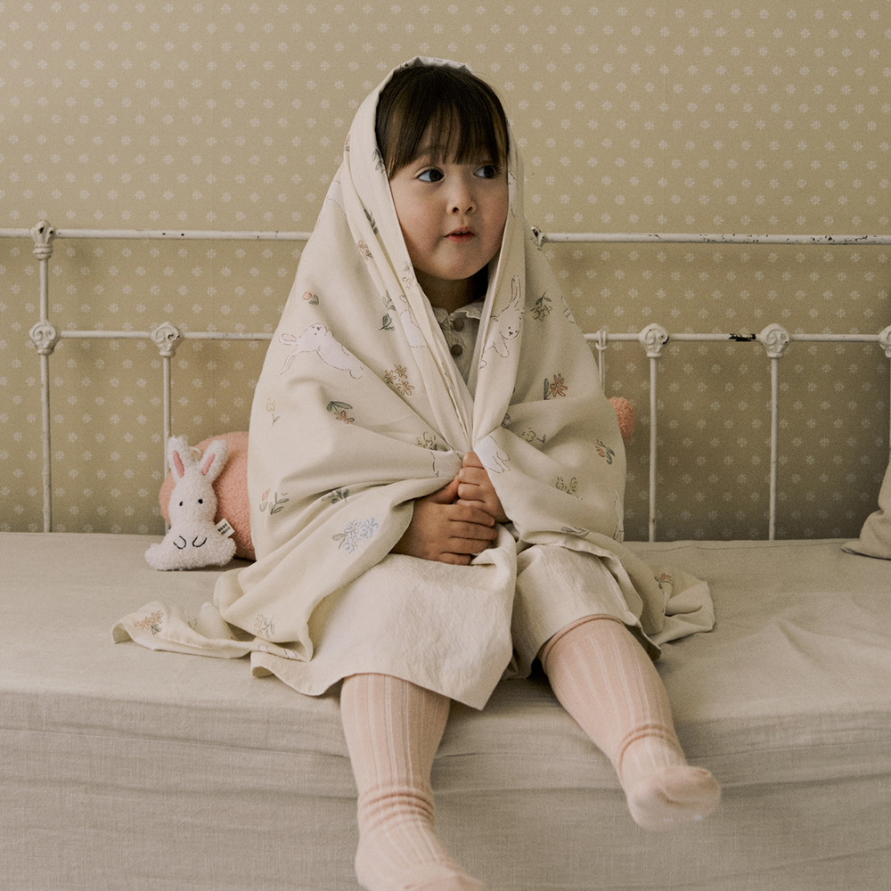 베베데코 올데이 어린이집 낮잠이불 담요 냉감 모달 듀얼 블랭킷 75x100