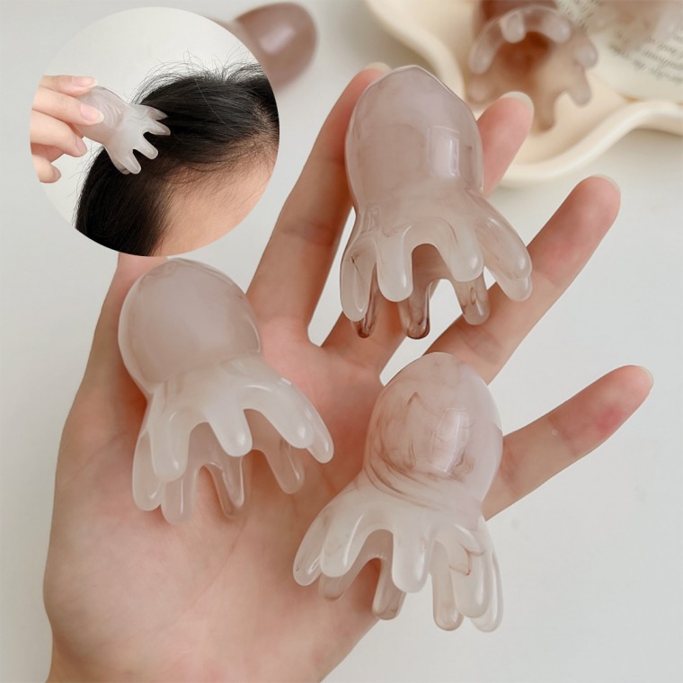 두피 마사지 괄사 문어형 지압기 승모근 종아리 지압 도구 마사지용품 - 상품 이미지