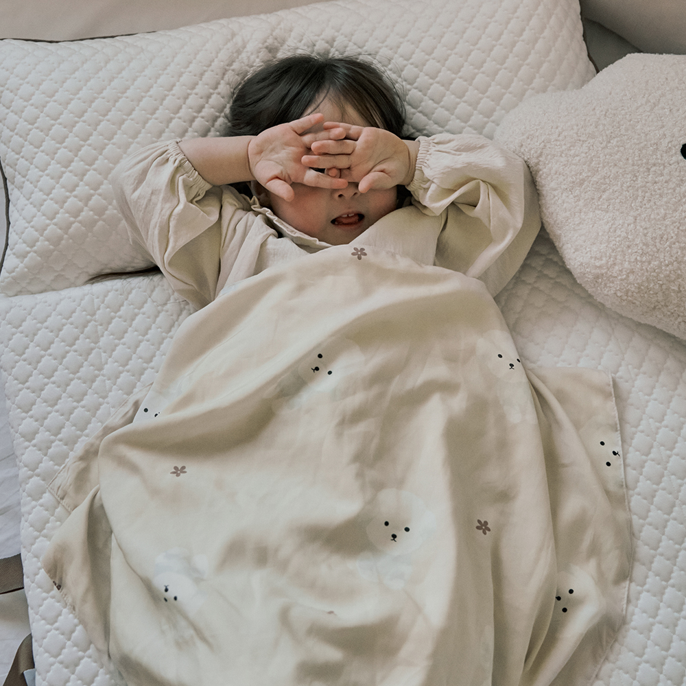 베베데코 올데이 어린이집 낮잠이불 담요 냉감 모달 듀얼 블랭킷 75x100