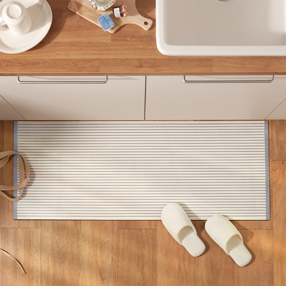 하루의공간 comfy 주방 매트 규조토 발매트 빨아쓰는 욕실 현관 베란다 베이지, 45x210cm