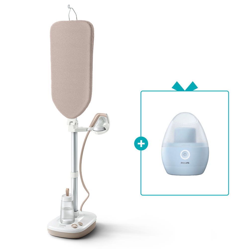 필립스 올인원 스탠드 스팀다리미 + 보풀제거기