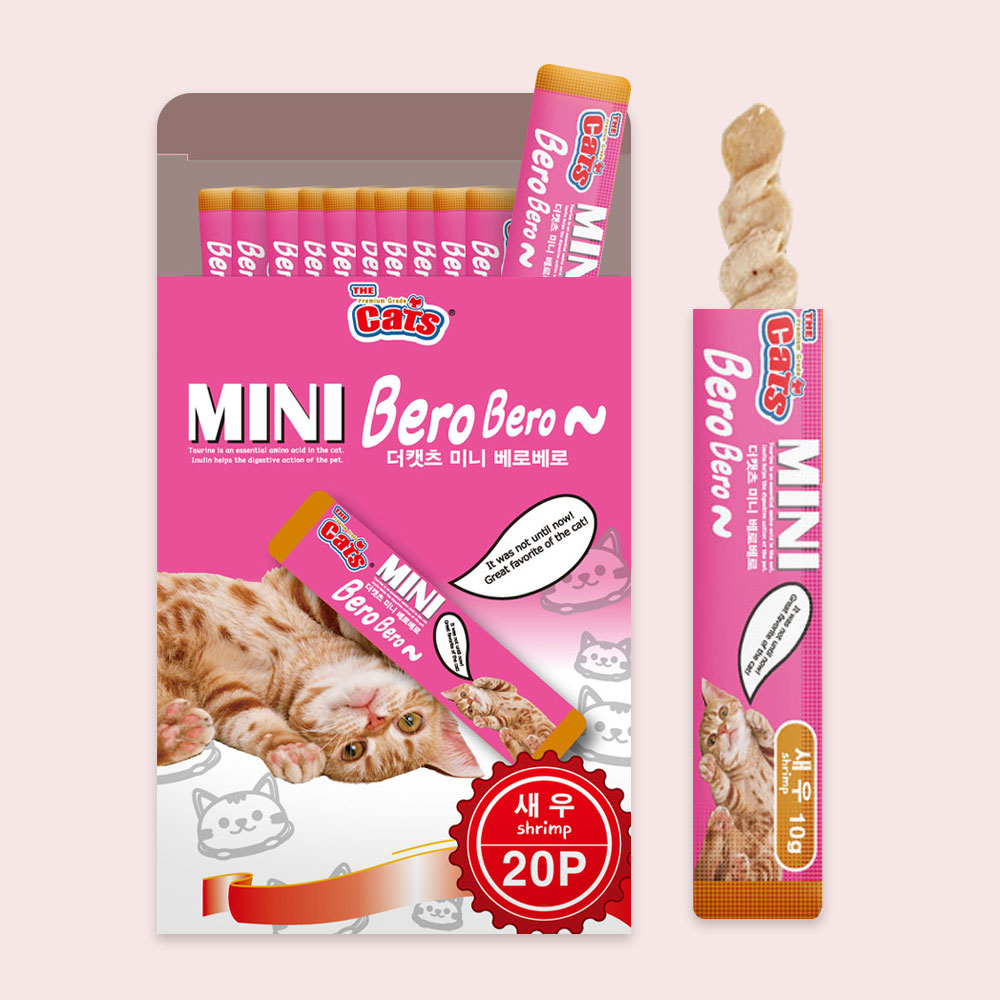 더캣츠 미니 베로베로 20P 새우, 200g, 1개 - 상품 이미지
