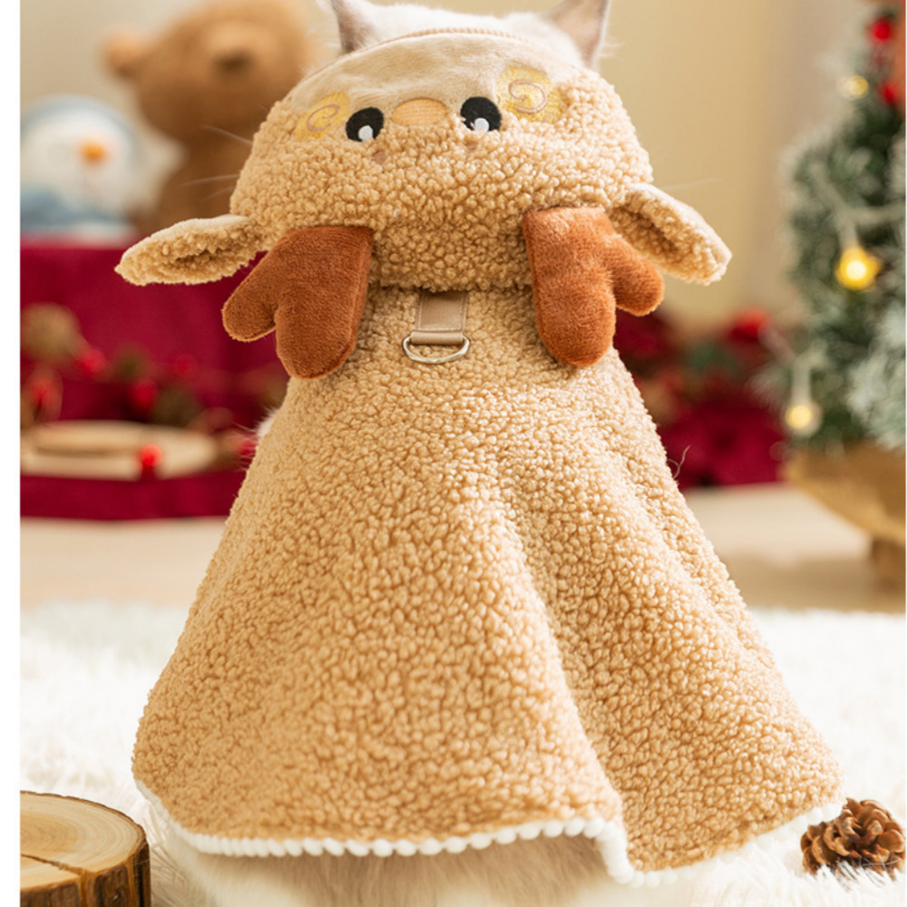 위드레오 강아지 크리스마스옷 소형견 중형견 강아지루돌프옷 순록 코스튬 애견망토