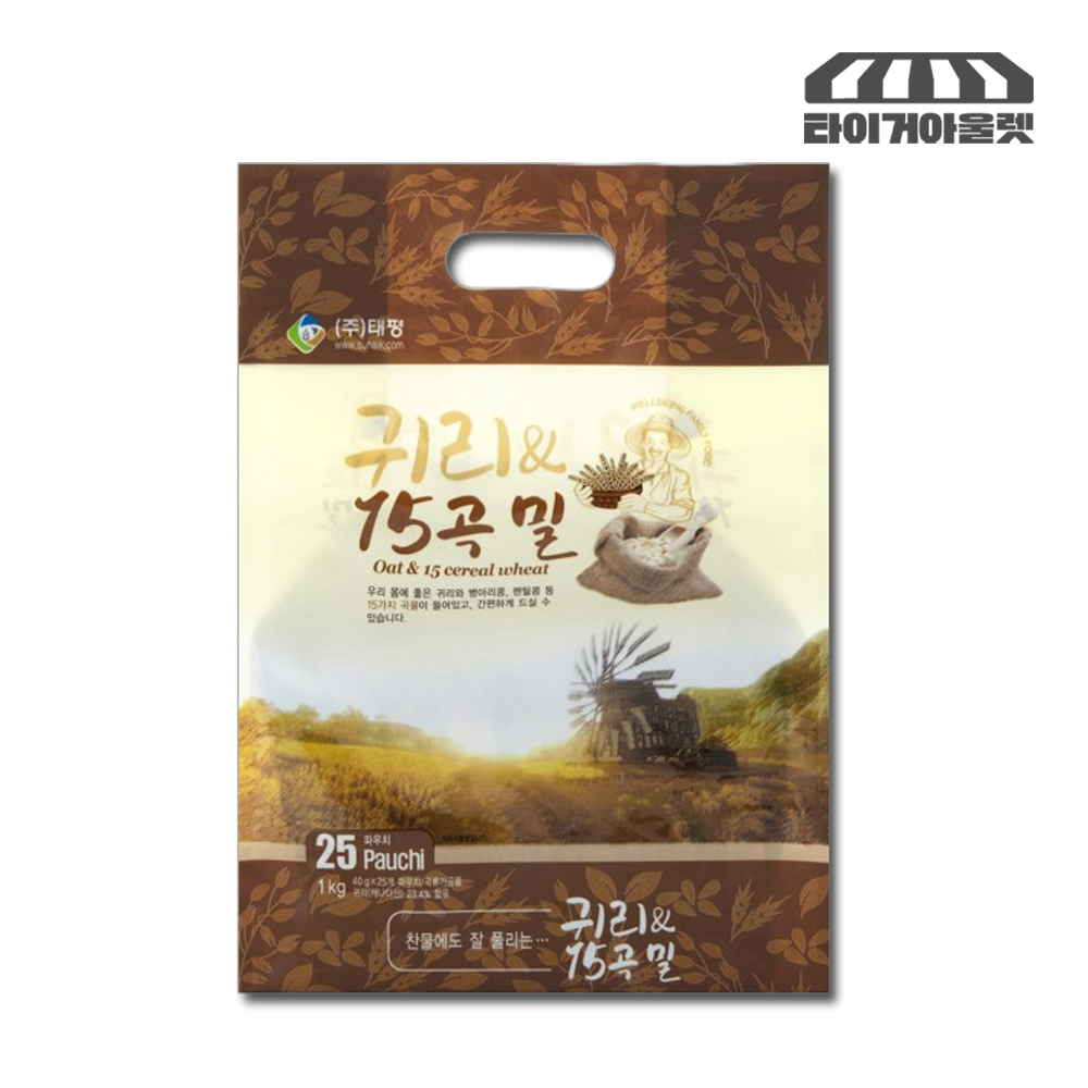옛날 귀리 미숫가루 볶은 15곡 현미 식사대용 선식 총25포 - 상품 이미지