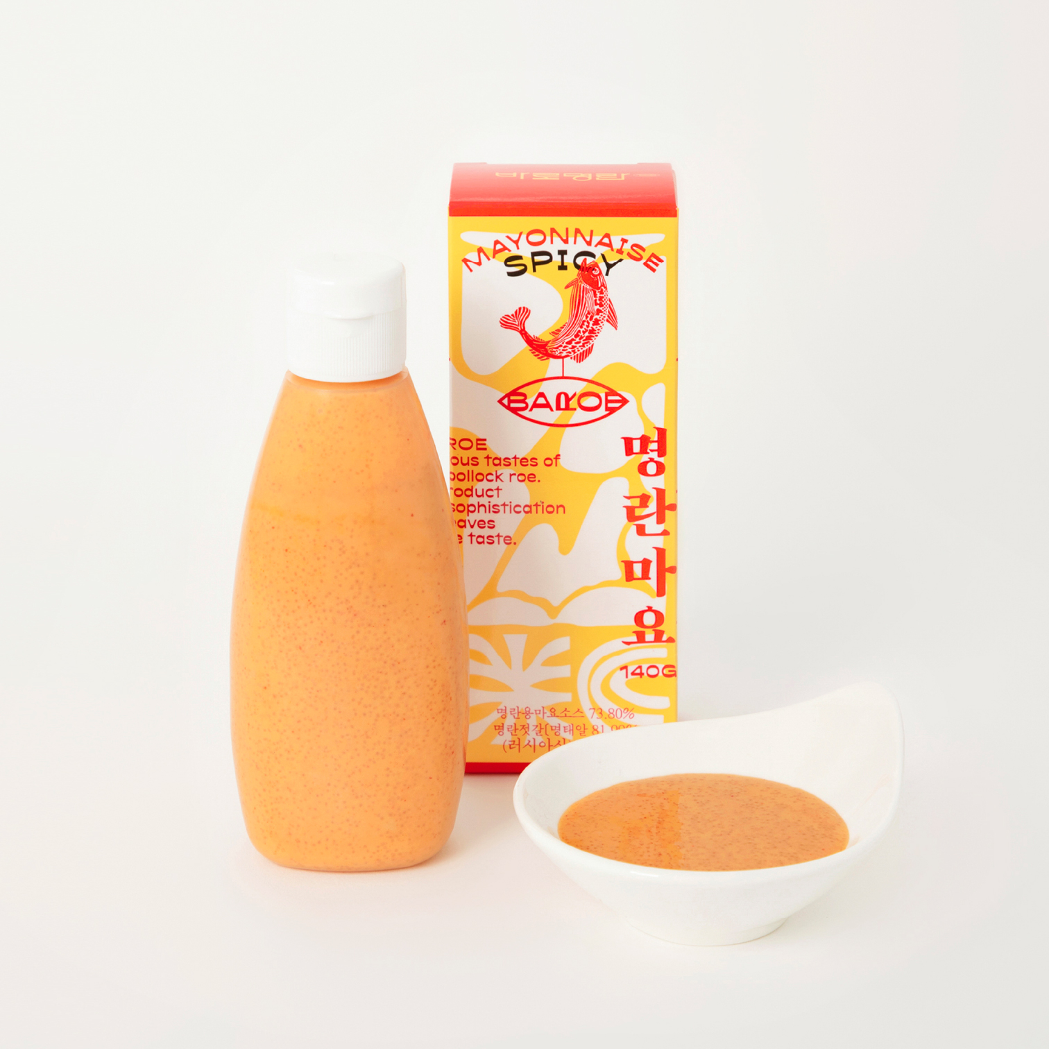 더바로명란 짜먹는 명란마요 튜브 파우치 마요네즈 샐러드 만능소스 140g - 상세 이미지 2