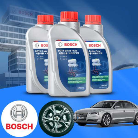 [자체제작]아우디 A8(10~17) 보쉬 정품 고성능 DOT4 브레이크오일 1L