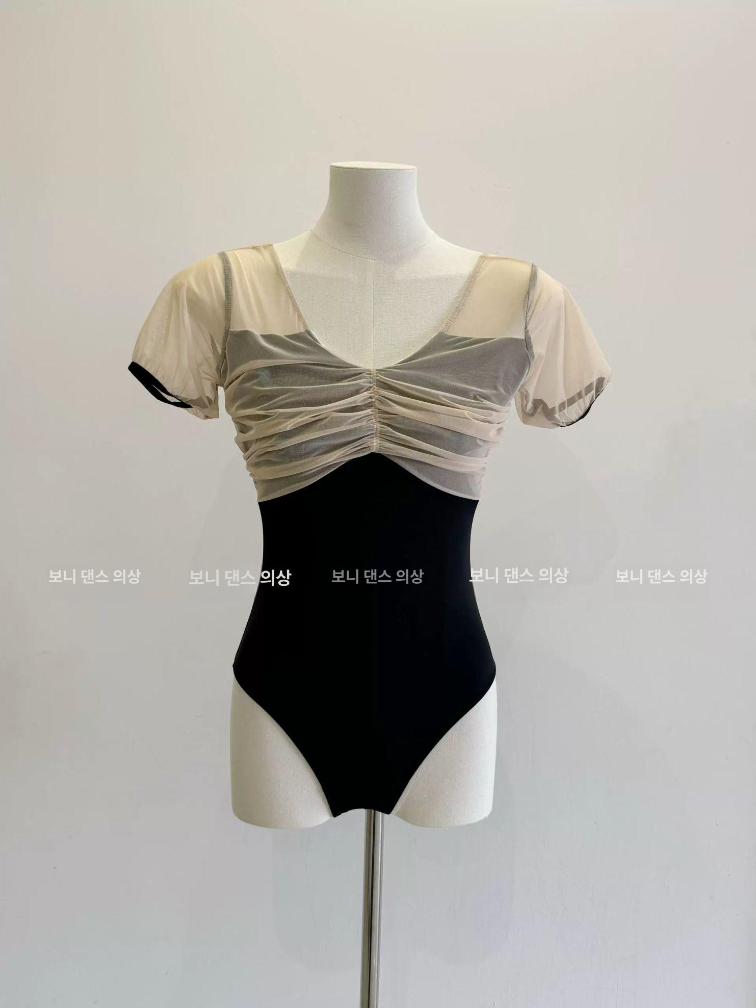 성인 여성 발레복 요가 연습복 레오타드 바디핏 체형 보정 복장 - 상세 이미지 5