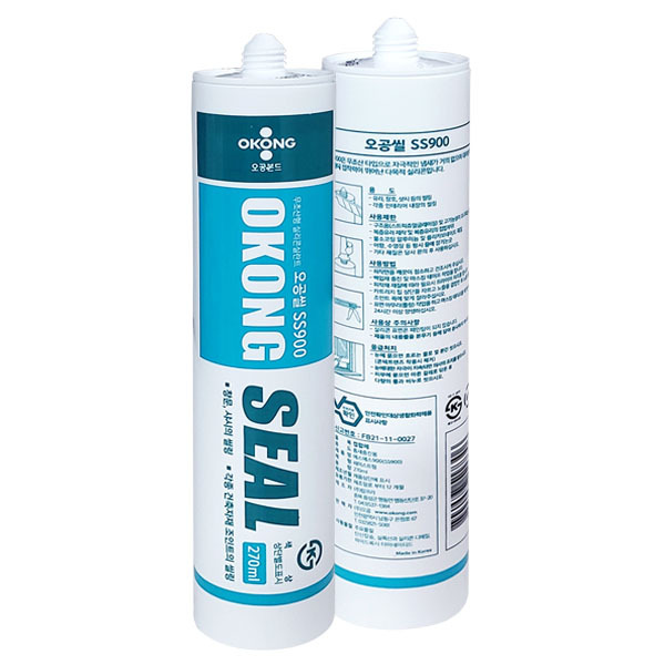 오공씰 SS900 무초산 실리콘 270ml 회색 - 상품 이미지