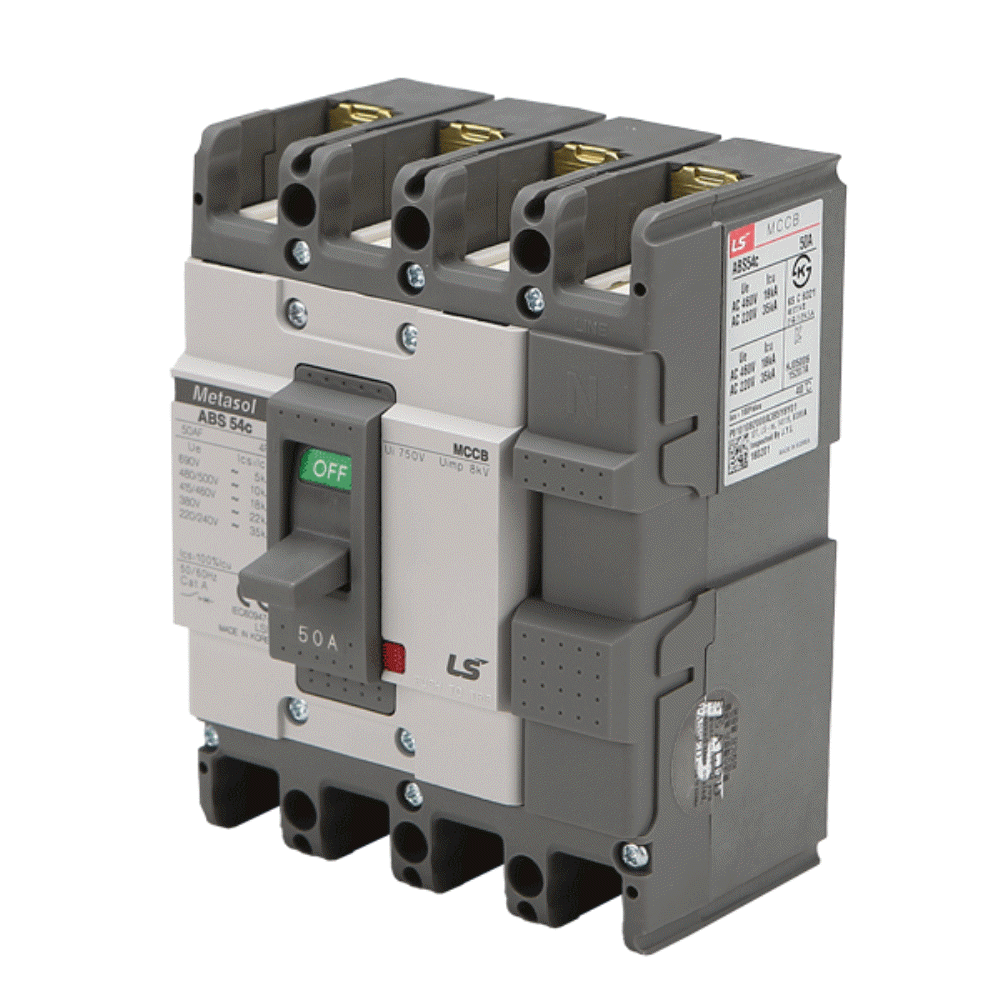 산업용 분전반 MCCB 배선차단기 ABS 54C 4P 50A 35kA LS일렉트릭 - 상세 이미지 2