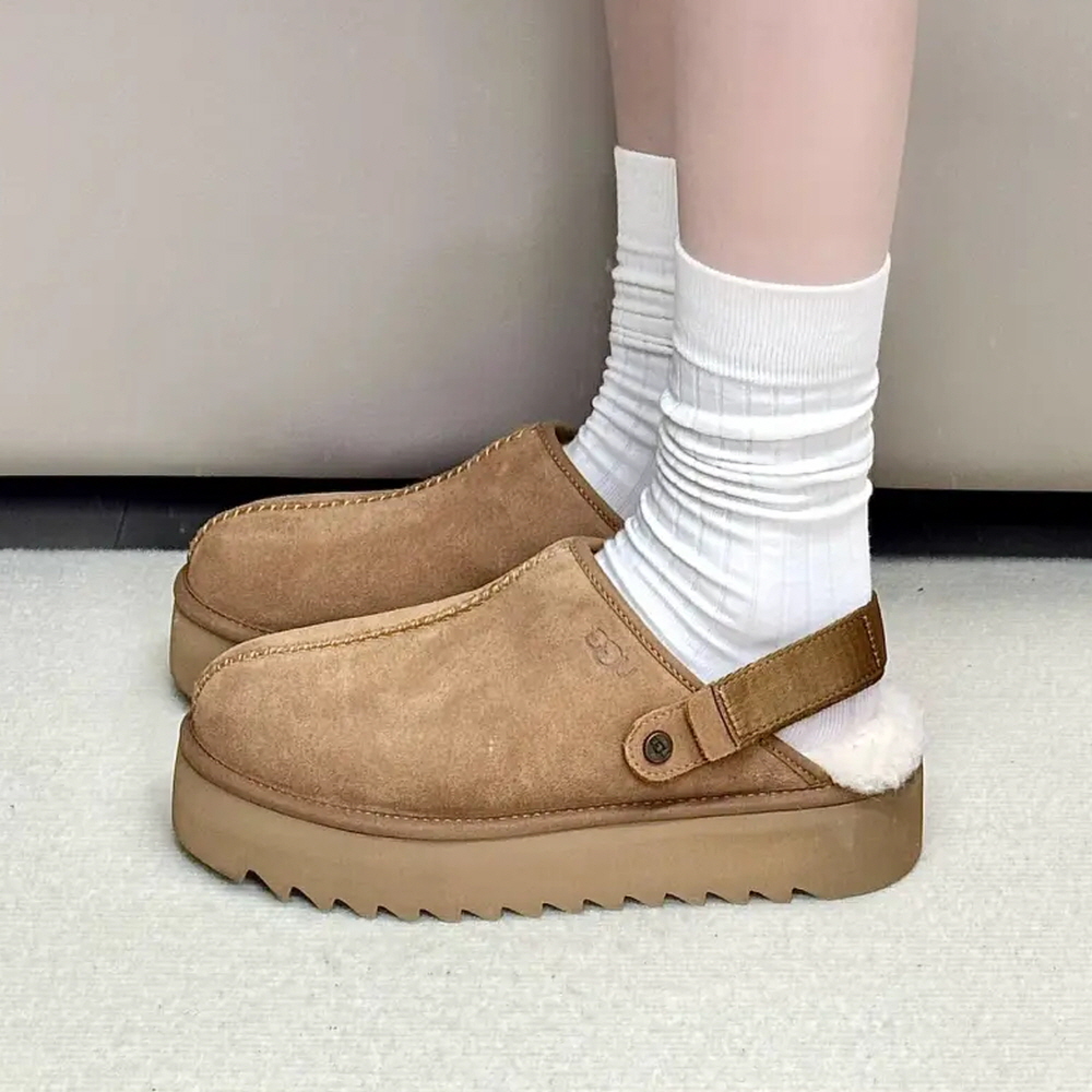 미국 UGG W 라나 클로그 플랫폼 여성 키높이 슬리퍼 1166734-CHE 이미지 6