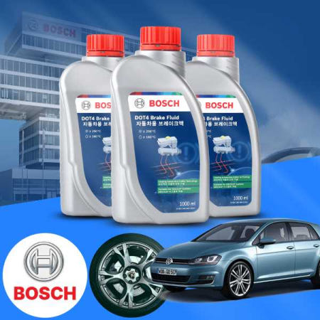 [자체제작]폭스바겐 골프 7세대 1.4TSI (CHP) 보쉬 정품 고성능 DOT4 브레이크오일 1L