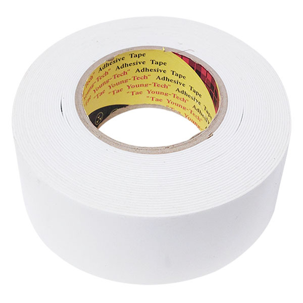 태영 EVA 백색 폼 스폰지 양면 테이프 1T x 50mm x 10M - 상품 이미지