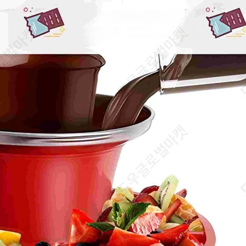 초콜릿중탕 멜팅기 치즈퐁듀만들기 분수기 홈파티 파티용 - 상세 이미지 5