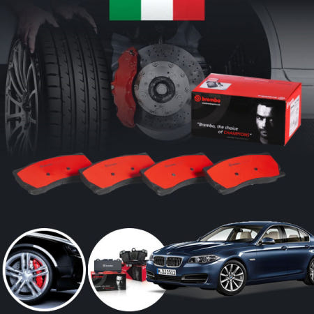 자체제작 BMW F10 520d (15~17) (B47) 브렘보 뒤 브레이크패드 좌우세트 P56046N