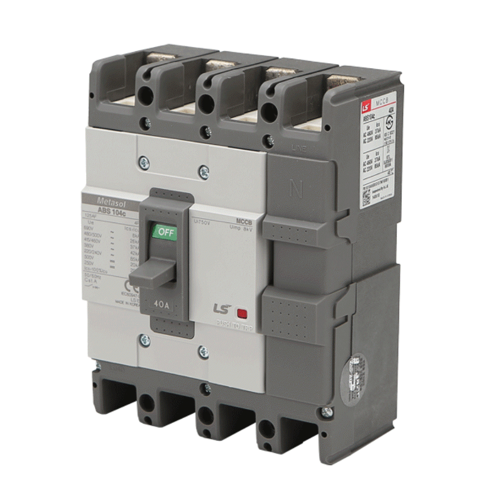 산업용 분전반 MCCB 배선차단기 ABS 104C 4P 40A 85kA LS일렉트릭 - 상세 이미지 2