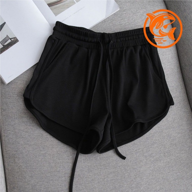 여자 편안한 홈웨어 슬림핏 운동 반바지 캐주얼 외출용 데일리 반바지 - 상품 이미지