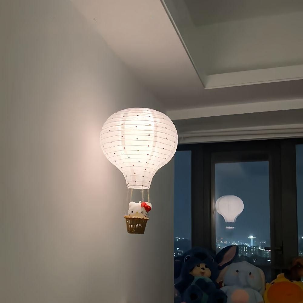 북유럽풍 수제 열기구 DIY 풀세트 세비아숲 열기구 + 물방울 스티커 + 전구줄 + - 상세 이미지 2