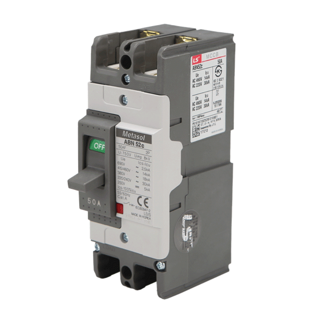 산업용 Metasol MCCB 배선차단기 ABN 52C 2P 50A 30kA LS일렉트릭 - 상세 이미지 2