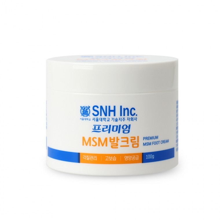 MSM 발크림 굳은살 각질 제거 갈라짐 수분 공급 보습제 고농축 식물성 MSM 풋크림 - 메인 이미지