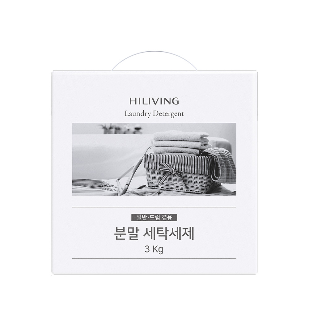 분말 세탁세제 3kg (일반 드럼 겸용) 미세먼지 빨래 - 메인 이미지