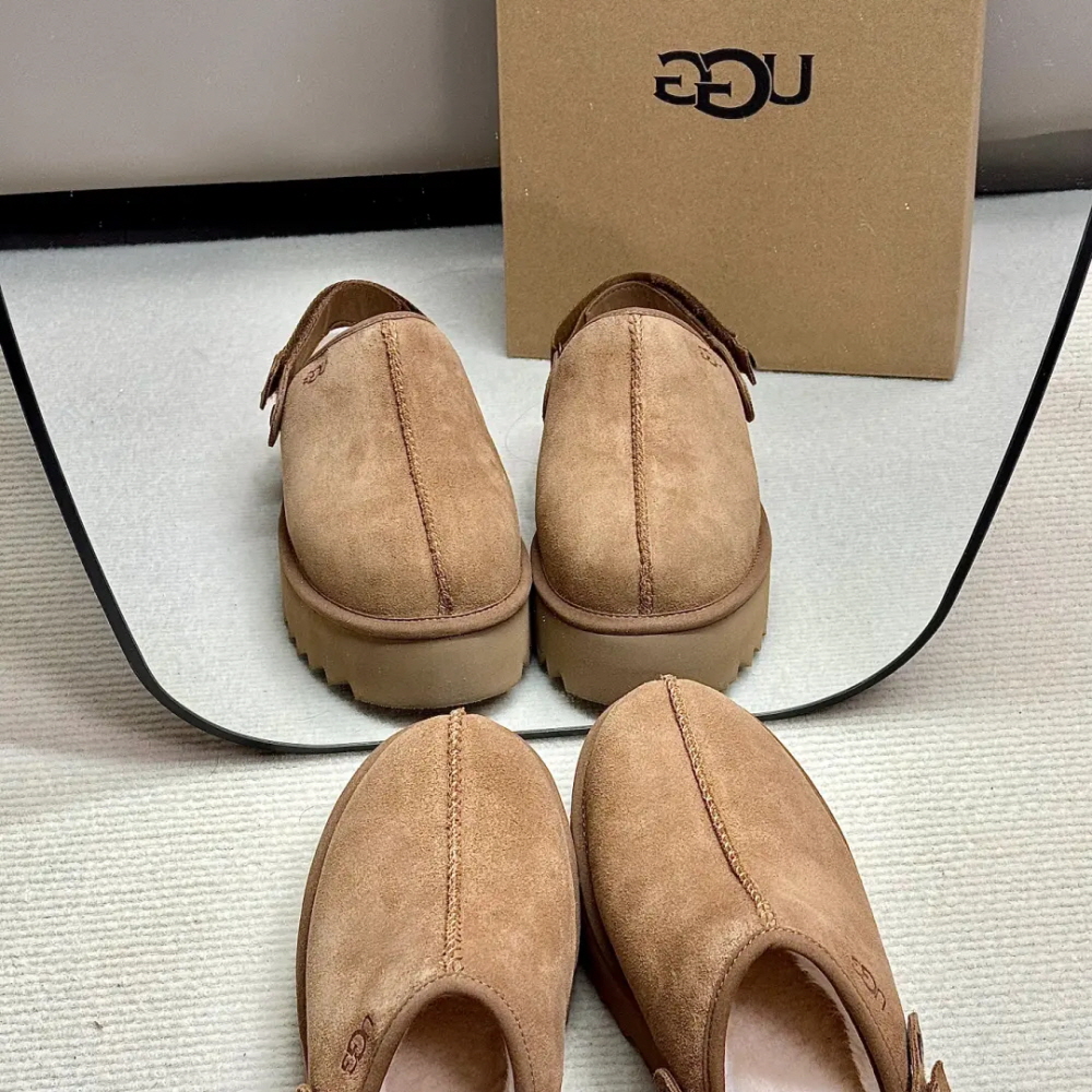 미국 UGG W 라나 클로그 플랫폼 여성 키높이 슬리퍼 1166734-CHE - 상세 이미지 3