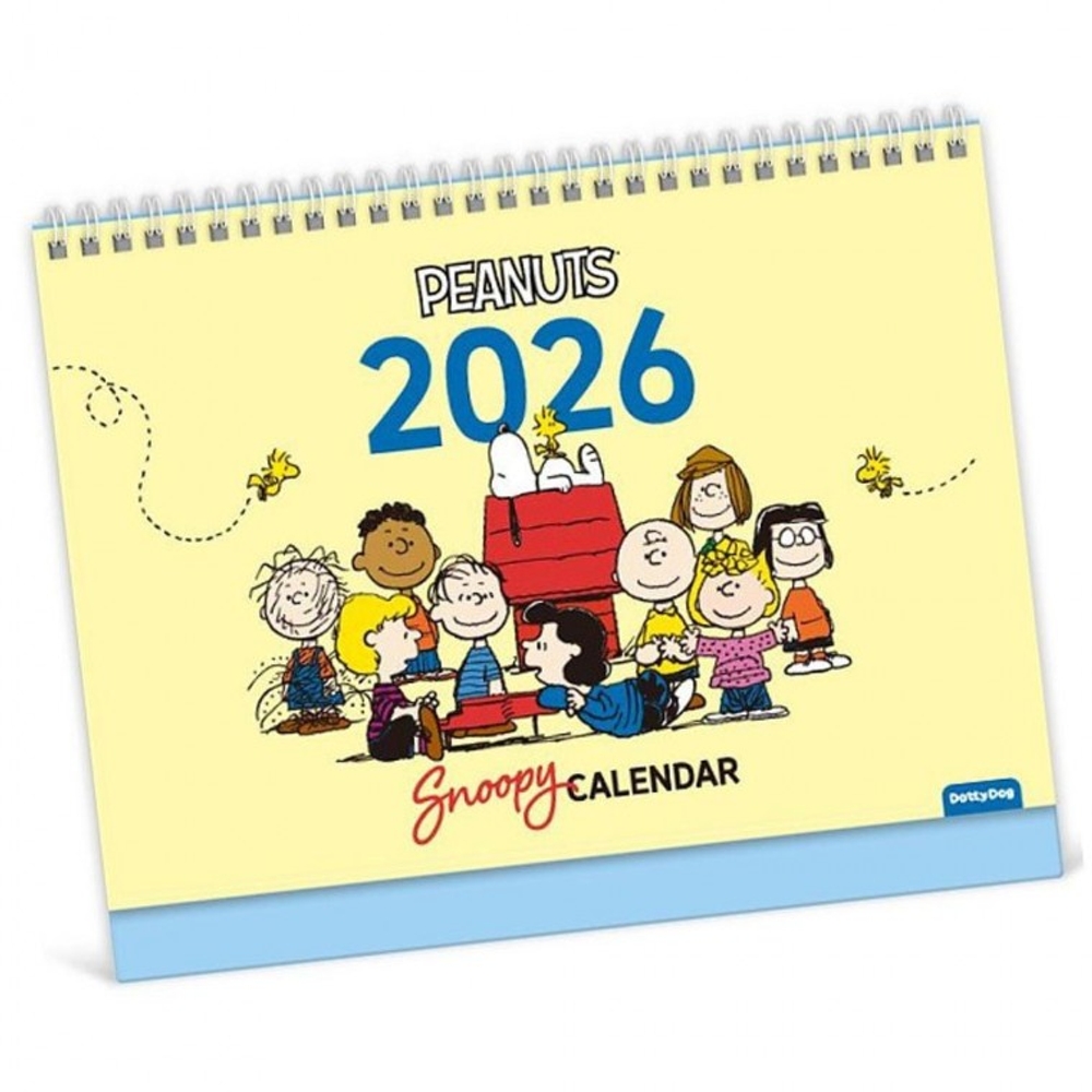 J2K 2026 탁상용 캘린더 스누피 캐릭터 데코 달력 - 상세 이미지 2