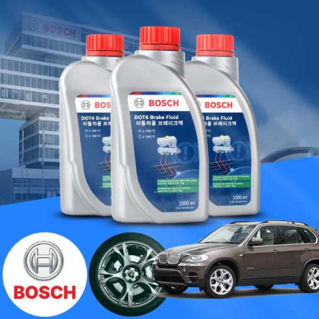 [자체제작]BMW E70 X5 (07~13) 30i (N52K) 보쉬 정품 고성능 DOT4 브레이크오일 1L