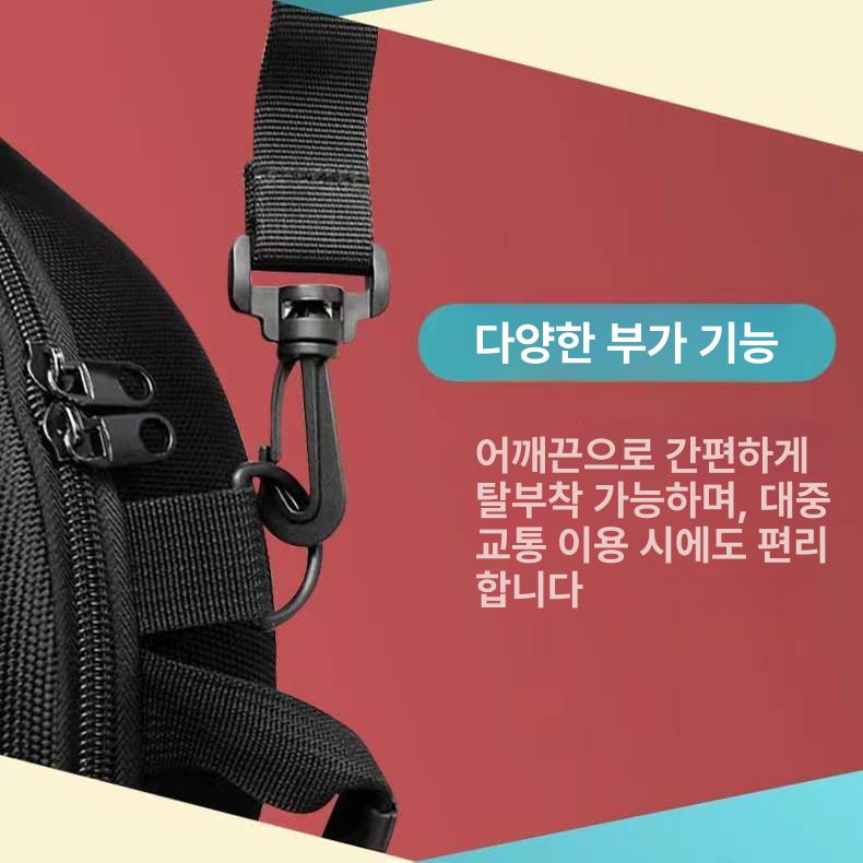 글러브케이스 글러브가방 장갑 보관 야구모자 수납 파우치 블랙 31x24x14 소형 - 상세 이미지 5