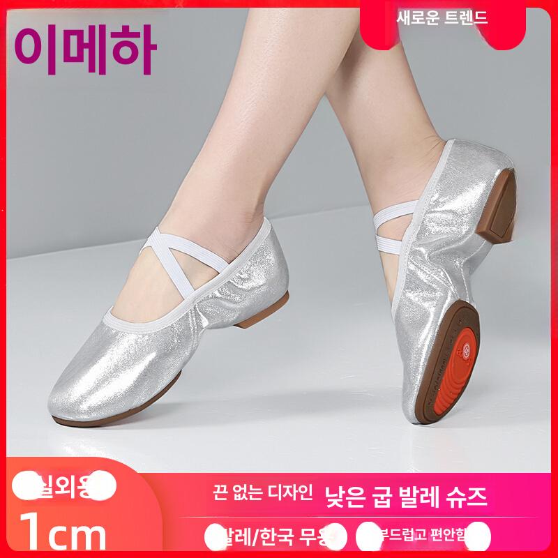 여성 성인 발레 연습화 부드러운 바닥 무용화 교사용 발레슈즈 - 상세 이미지 2
