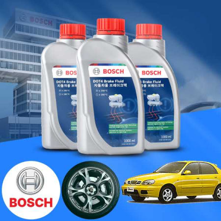 [자체제작]쉐보레 라노스 1.3/1.5 보쉬 정품 고성능 DOT4 브레이크오일 1L