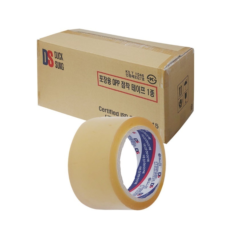 덕성 OPP 포장용 박스테이프 투명 48mm x 40M 1박스 50개입 - 상품 이미지