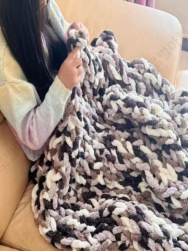 자이언트털실 굵은털실 대형 쿠션 담요만들기 DIY 방석 - 상세 이미지 3