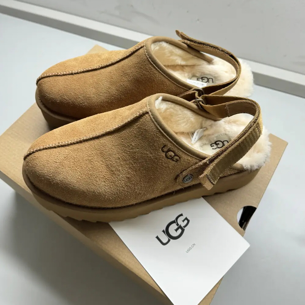 미국 UGG W 라나 클로그 플랫폼 여성 키높이 슬리퍼 1166734-CHE - 상세 이미지 2