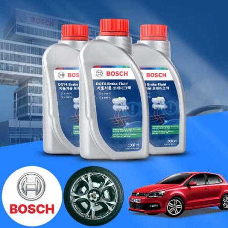 [자체제작]폭스바겐 폴로 1.4TSI 보쉬 정품 고성능 DOT4 브레이크오일 1L