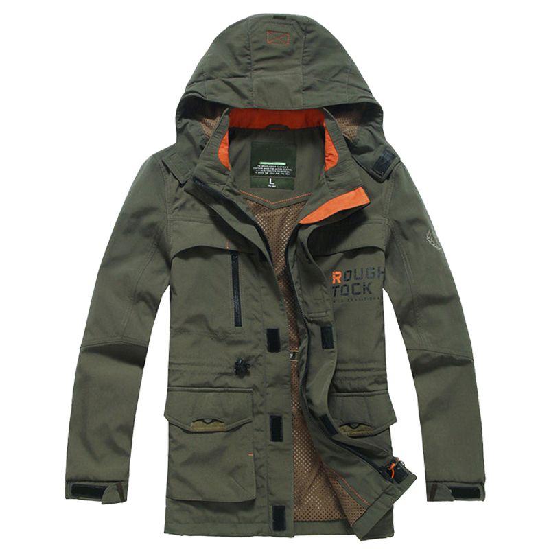 남성 야상 후드 점퍼 항공 하프 가을 자켓 아우터 카키 878 봄/추 M - 상세 이미지 5