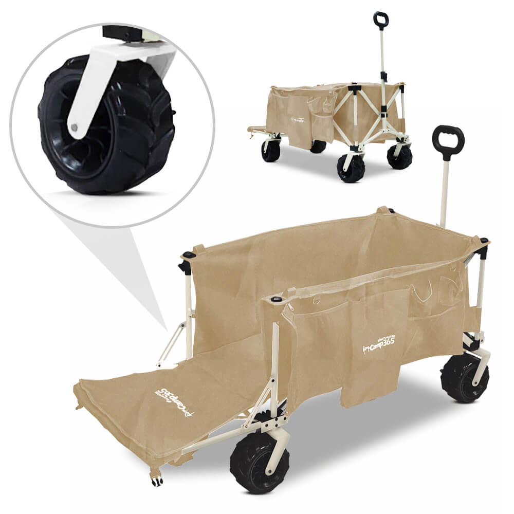 캠프365 유모차 접이식 캠핑 왜건 웨건 특대형 대형 캠핑카트 촬영 피크닉 내하중160kg