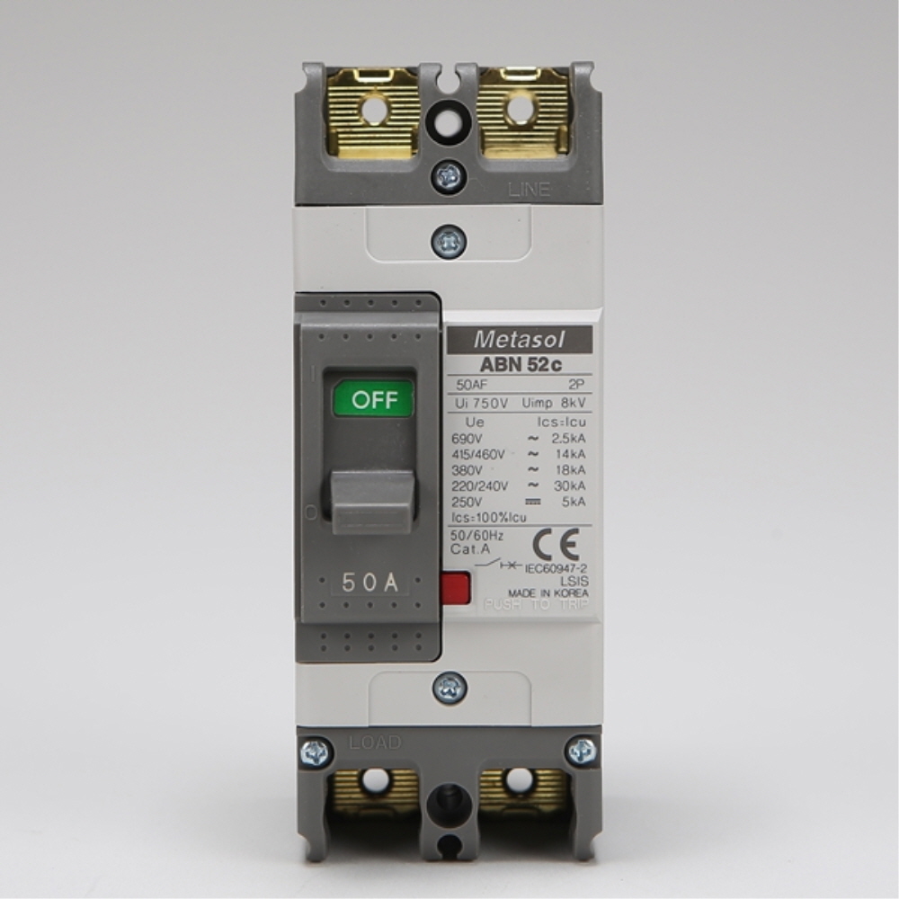 산업용 Metasol MCCB 배선차단기 ABN 52C 2P 50A 30kA LS일렉트릭 - 상세 이미지 3