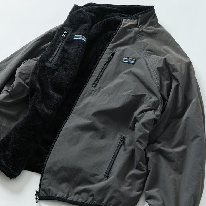 프릭스스토어 릴렉스핏 플리스 리버시블 블루종 남성 자켓 25FW NAVY S - 상세 이미지 2