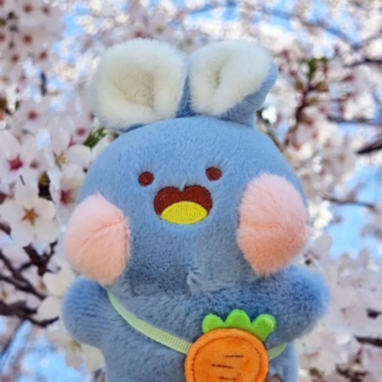 토끼 인형 키홀더 열쇠고리 귀여운 가방 키링 - 상품 이미지