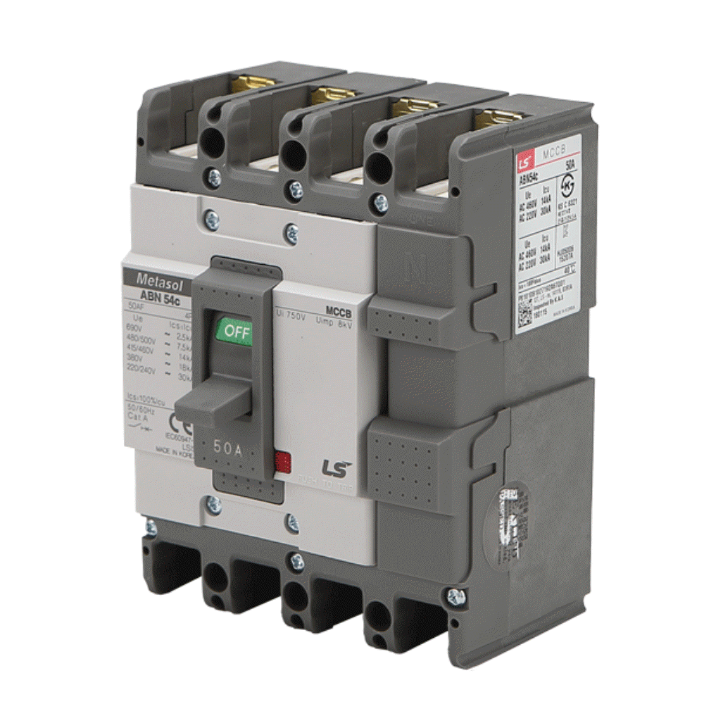 산업용 Metasol MCCB 배선차단기 ABN 54C 4P 50A 30kA LS일렉트릭 - 상세 이미지 2