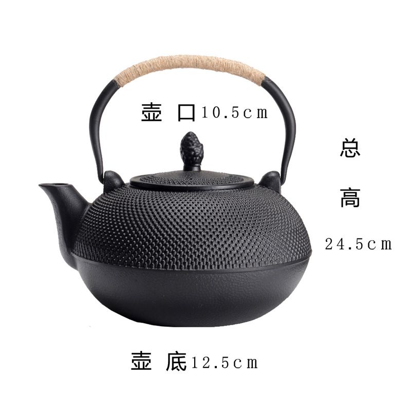 무쇠 다도 용량 물통 전통 주전자 일본식 1L 펠릿 3L 대용량 - 상세 이미지 4