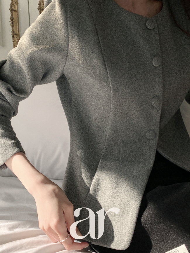 (자켓처럼) 기모 라인 겨울 블라우스 bs8546 - 상세 이미지 5