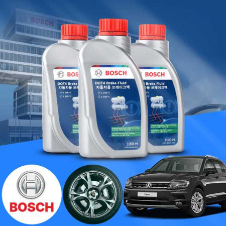 [자체제작]폭스바겐 티구안(더뉴)(18~) 2.0TDI DFG 보쉬 정품 고성능 DOT4 브레이크오일 1L